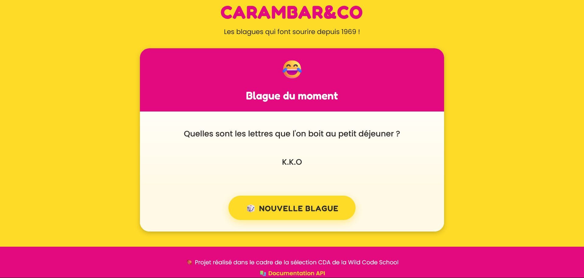Application Carambar